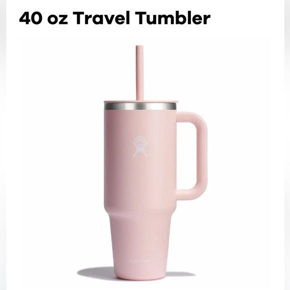 Hydro Flask Accessories - Hydro Flask 40 oz Pink Tumbler with Flexible Straw